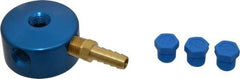 Loc-Line - 1/4" Hose Inside Diam, 1/4 NPT, Coolant Hose Magnetic Base - For Use with Loc-Line Modular Hose System and Shields, 5 Pieces - USA Tool & Supply