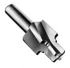 Made in USA - 3/8-24" Port, 0.805" Spotface Diam, 3/16" Tube Outside Diam, Reamer Pilot, Straight Shank, High Speed Steel Porting Tool - USA Tool & Supply