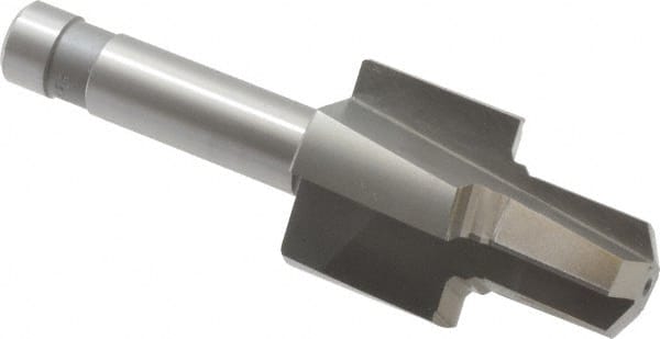 Made in USA - 3/4-16" Port, 1.24" Spotface Diam, 1/2" Tube Outside Diam, Reamer Pilot, Straight Shank, High Speed Steel Porting Tool - USA Tool & Supply