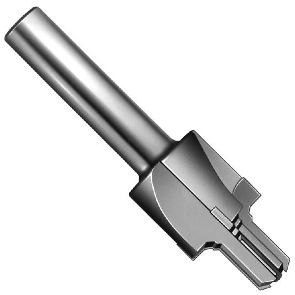 Made in USA - 1/2-20" Port, 0.95" Spotface Diam, 5/16" Tube Outside Diam, Reamer Pilot, Straight Shank, Carbide Tipped Porting Tool - USA Tool & Supply