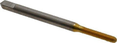 Balax - M2.5x0.45 Metric Coarse D6 Thread Limit Bottoming Thread Forming Tap - High Speed Steel, TiN Finish, 1-13/16" OAL, 1/2" Thread Length, Right Hand Thread, Series BXMB - USA Tool & Supply