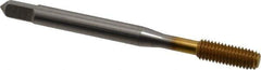 Balax - M5x0.80 Metric Coarse D8 Thread Limit Bottoming Thread Forming Tap - High Speed Steel, TiN Finish, 2-3/8" OAL, 7/8" Thread Length, Right Hand Thread, Series BXMB - USA Tool & Supply