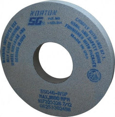 Norton - 14" Diam x 5" Hole x 1-1/2" Thick, I Hardness, 46 Grit Surface Grinding Wheel - Ceramic, Type 1, Coarse Grade, 1,800 Max RPM, Vitrified Bond, No Recess - USA Tool & Supply
