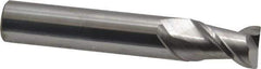SGS - 1/2", 2 Flute, Single End, Solid Carbide, 0.02" Corner Radius End Mill - 3" OAL, 45° Helix, Right Hand Flute, 3/4" LOC, Right Hand Cut - USA Tool & Supply