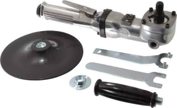 Value Collection - 7" Wheel Diam, 4,500 RPM, Pneumatic Angle & Disc Grinder - 5/8-11 Spindle - USA Tool & Supply