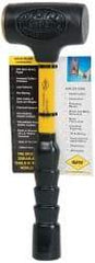 NUPLA - 32 oz Head 2" Face Diam Fiberglass Slim Head Dead Blow Hammer - 12" OAL, Fiberglass Handle - USA Tool & Supply