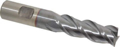 Cleveland - 3/4", 2-1/4" LOC, 3/4" Shank Diam, 4-1/2" OAL, 3 Flute, Powdered Metal Square End Mill - Single End, TiCN Finish, Spiral Flute, 42° Helix, Centercutting, Right Hand Cut, Right Hand Flute, Series PM-539R - USA Tool & Supply