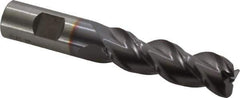 Cleveland - 3/4", 3 Flute, Single End, Powdered Metal, 0.12" Corner Radius End Mill - 4-1/2" OAL, 42° Helix, Right Hand Flute, 2-1/4" LOC, Right Hand Cut - USA Tool & Supply