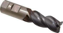 Cleveland - 1", 3 Flute, Single End, Powdered Metal, 0.12" Corner Radius End Mill - 4-1/2" OAL, 42° Helix, Right Hand Flute, 2" LOC, Right Hand Cut - USA Tool & Supply