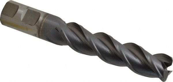 Cleveland - 1", 3 Flute, Single End, Powdered Metal, 0.12" Corner Radius End Mill - 6-1/2" OAL, 42° Helix, Right Hand Flute, 4" LOC, Right Hand Cut - USA Tool & Supply