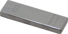 Mitutoyo - 0.123" Rectangular Steel Gage Block - Accuracy Grade 0, Includes Certificate of Inspection - USA Tool & Supply