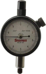 Starrett - 0.025" Range, 0-10 Dial Reading, 0.0001" Graduation Dial Drop Indicator - 1-11/16" Dial, 0.01" Range per Revolution - USA Tool & Supply
