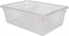 Rubbermaid - Rectangular, Clear Polycarbonate Food Tote Box - 9" High x 12" Wide x 18" Long - USA Tool & Supply