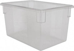 Rubbermaid - Rectangular, Clear Polycarbonate Food Tote Box - 15" High x 18" Wide x 26" Long - USA Tool & Supply