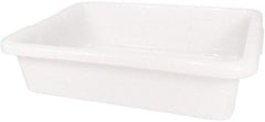 Rubbermaid - 4.6 Gal, White Polyethylene Tote Container - Nesting, 20" Long x 15" Wide x 5" High - USA Tool & Supply