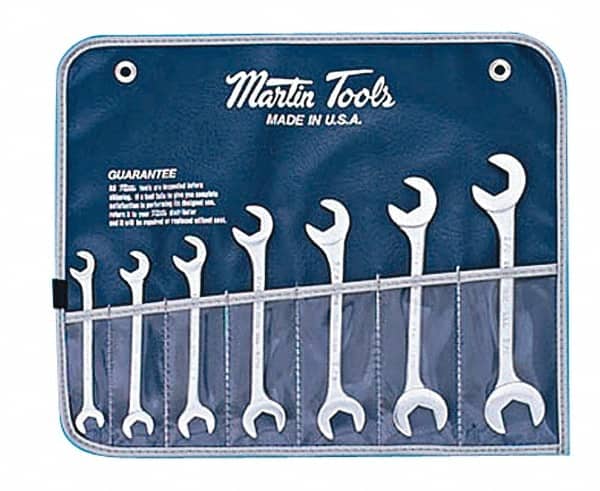 Martin Tools - 7 Piece, 3/8 to 3/4" Hydraulic Wrench Set - USA Tool & Supply