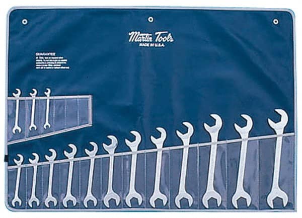 Martin Tools - 15 Piece, 3/8 to 1-1/4" Hydraulic Wrench Set - USA Tool & Supply