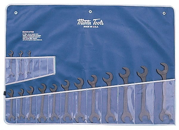 Martin Tools - 15 Piece, 3/8 to 1-1/4" Hydraulic Wrench Set - USA Tool & Supply