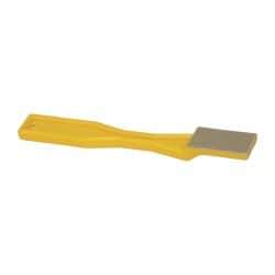 3M - 1-1/2" OAL Very Fine Sharpener Diamond File - 3/4" Wide, 1-1/2 LOC, Yellow - USA Tool & Supply