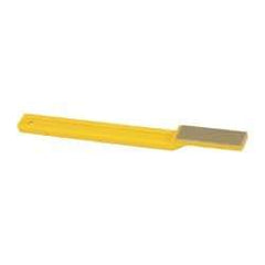 3M - 1-3/4" OAL Very Fine Sharpener Diamond File - 1/2" Wide, 1-3/4 LOC, Yellow - USA Tool & Supply