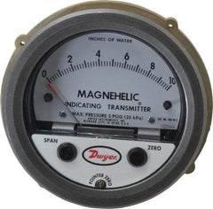 Dwyer - 25 Max psi, Differential Pressure Transmitter with Indication - 1/8" Thread - USA Tool & Supply