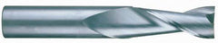 RobbJack - 5/8", 1-1/4" LOC, 5/8" Shank Diam, 3-1/2" OAL, 2 Flute, Solid Carbide Square End Mill - Single End, Uncoated, Spiral Flute, 30° Helix, Centercutting, Right Hand Cut, Right Hand Flute, Series C1-201 - USA Tool & Supply