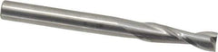RobbJack - 3/16", 5/8" LOC, 3/16" Shank Diam, 2" OAL, 2 Flute, Solid Carbide Square End Mill - Single End, Uncoated, Spiral Flute, 30° Helix, Centercutting, Right Hand Cut, Right Hand Flute, Series C1-201 - USA Tool & Supply