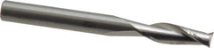 RobbJack - 1/4", 3/4" LOC, 1/4" Shank Diam, 2-1/2" OAL, 2 Flute, Solid Carbide Square End Mill - Single End, Uncoated, Spiral Flute, 30° Helix, Centercutting, Right Hand Cut, Right Hand Flute, Series C1-201 - USA Tool & Supply