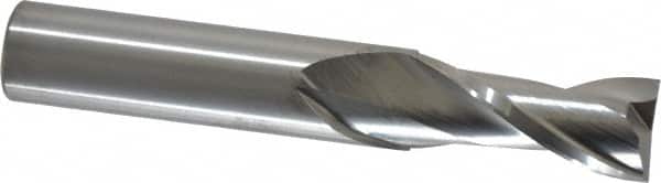 RobbJack - 9/16", 1-1/4" LOC, 9/16" Shank Diam, 3-1/2" OAL, 2 Flute, Solid Carbide Square End Mill - USA Tool & Supply
