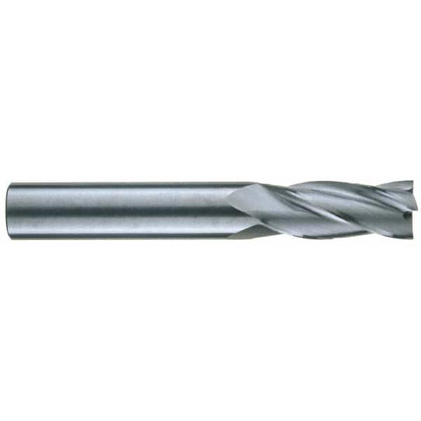 RobbJack - 7/16", 1" LOC, 7/16" Shank Diam, 2-3/4" OAL, 4 Flute, Solid Carbide Square End Mill - USA Tool & Supply