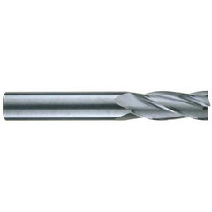 RobbJack - 7/16", 1" LOC, 7/16" Shank Diam, 2-3/4" OAL, 4 Flute, Solid Carbide Square End Mill - USA Tool & Supply