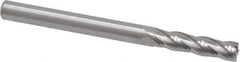 RobbJack - 1/8", 1/2" LOC, 1/8" Shank Diam, 1-1/2" OAL, 4 Flute, Solid Carbide Square End Mill - Single End, Uncoated, Spiral Flute, 30° Helix, Centercutting, Right Hand Cut, Right Hand Flute, Series C1-401 - USA Tool & Supply
