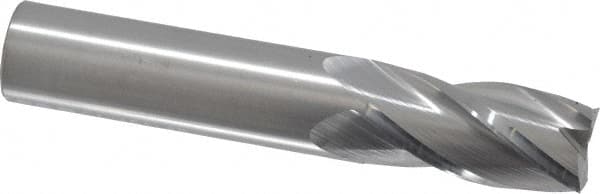 RobbJack - 5/8", 1-1/4" LOC, 5/8" Shank Diam, 3-1/2" OAL, 4 Flute, Solid Carbide Square End Mill - USA Tool & Supply