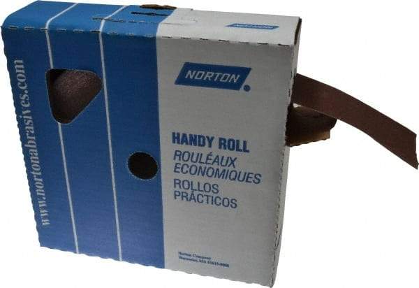Norton - 2" x 50 Yd 150 Grit Aluminum Oxide Cloth Roll - Very Fine Grade, J Weighted Backing - USA Tool & Supply