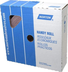 Norton - 2" x 50 Yd 240 Grit Aluminum Oxide Cloth Roll - Very Fine Grade, J Weighted Backing - USA Tool & Supply