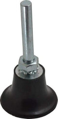 Made in USA - 1-1/2" Diam Quick-Change Type R Disc Backing Pad - 1/4" Shank Diam, Medium Density, 30,000 RPM - USA Tool & Supply