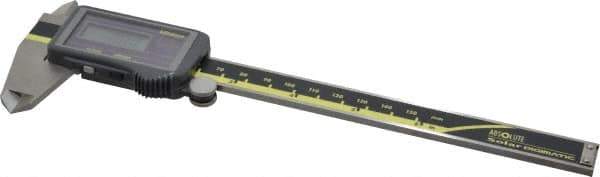 Mitutoyo - 0 to 150mm Range, 0.01mm Resolution, Electronic Caliper - Stainless Steel with 40mm Stainless Steel Jaws, 0.03mm Accuracy - USA Tool & Supply