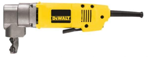 DeWALT - 120V, 1,950 SPM, 6.5 Amp, Electric Power Nibbler - 16 (Mild Steel) and 18 (Stainless Steel) Gauge Cutting Capacity - USA Tool & Supply