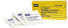 North - 2" Long x 2" Wide, General Purpose Compress - White, Compress Offset, Gauze Bandage - USA Tool & Supply