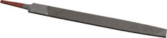 Simonds File - 8" Long, Smooth Cut, Flat American-Pattern File - Double Cut, Tang - USA Tool & Supply