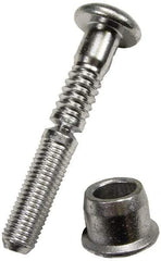 HUCK - Button Head Steel Lockbolt Blind Rivet - 1/2" to 5/8" Grip, 1/2" Head Diam, 1/4" Body Diam - USA Tool & Supply