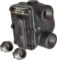Watts - 4 Port, 1" Pipe, Cast Iron Float & Thermostatic Steam Trap - 15 Max psi - USA Tool & Supply