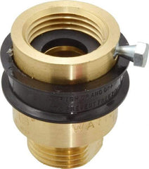 Watts - 3/4" Pipe, 125 Max psi, Brass, Hose Connection Vacuum Breaker - EPDM Seal, Stainless Steel Spring, FIP X Hose End Connections - USA Tool & Supply