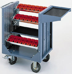 LISTA - 21 Tool Capacity, 40 Taper Size CNC Tool Cart - USA Tool & Supply