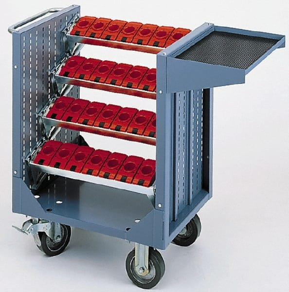 LISTA - 28 Tool Capacity, 40 Taper Size CNC Tool Cart - USA Tool & Supply