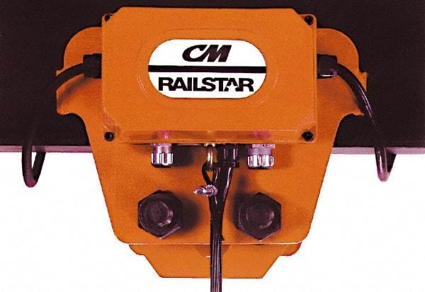 CM - 2 Ton Capacity Motor Driven Trolley - 3-3/8" to 6" Flange Width - USA Tool & Supply