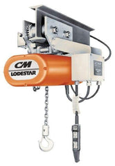CM - 2 Ton Capacity Motor Driven Trolley - 3-3/8" to 5-5/8" Flange Width - USA Tool & Supply