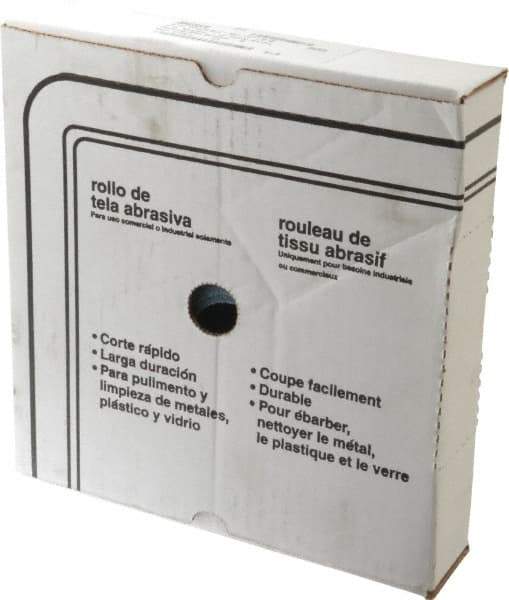 Value Collection - 1-1/2" x 50 Yd 150 Grit Aluminum Oxide Cloth Roll - Very Fine Grade, J Weighted Backing - USA Tool & Supply