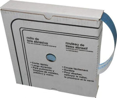 Value Collection - 1-1/2" x 50 Yd 120 Grit Aluminum Oxide Cloth Roll - Fine Grade, J Weighted Backing - USA Tool & Supply