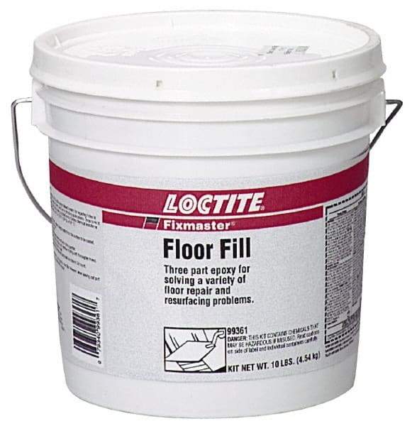 Loctite - 10 Lb Kit Gray Epoxy Resin Filler/Repair Caulk - -20 to 225°F Operating Temp, 6 min Tack Free Dry Time, 24 hr Full Cure Time, Series 135 - USA Tool & Supply